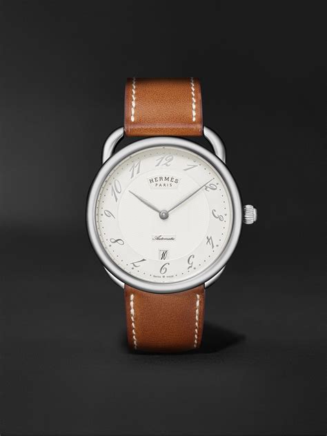 hermes leather watch automatic|hermes watches for sale.